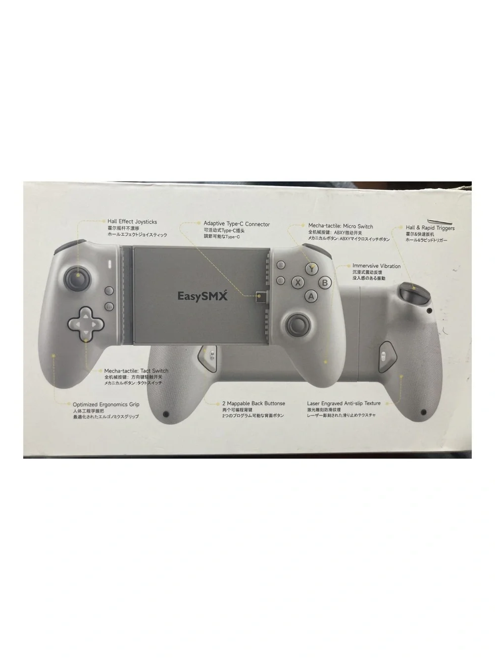 EasySMX Gray Wireless Mobile & PC Game Controller with Type-C